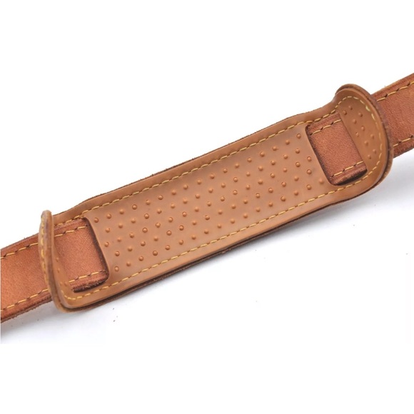 LOUIS VUITTON Replacement Vachetta Leather Shoulder Strap with LV Clasps and Pad - Picture 16 of 17
